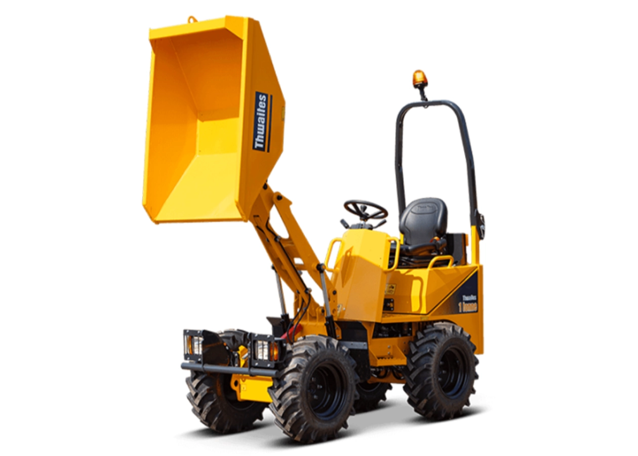 Image of our Digger Guys Thwaites 1 Ton High Tip,  Digger Guys Ground Works,  Groundworks, Ground Works in Tadworth,  Drainage,  Hard Landscaping,  Foundations & Footings,  Browse through our customer testimonials and see why they choose Digger Guys for their ground works requirements in Tadworth, .